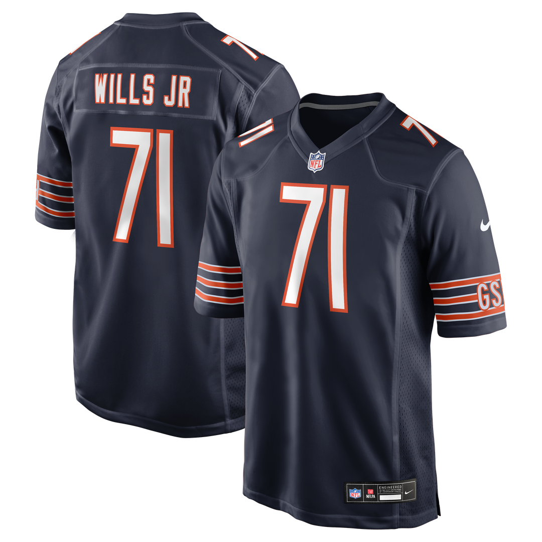 Jedrick Wills Jr. Chicago Bears Team Jersey - Navy