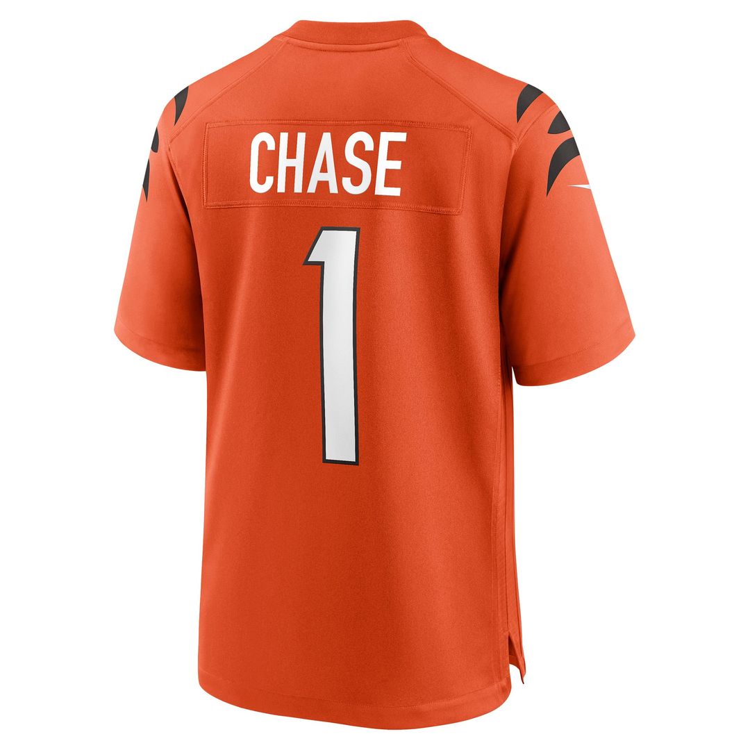 Ja'Marr Chase Cincinnati Bengals Alternate Jersey - Orange