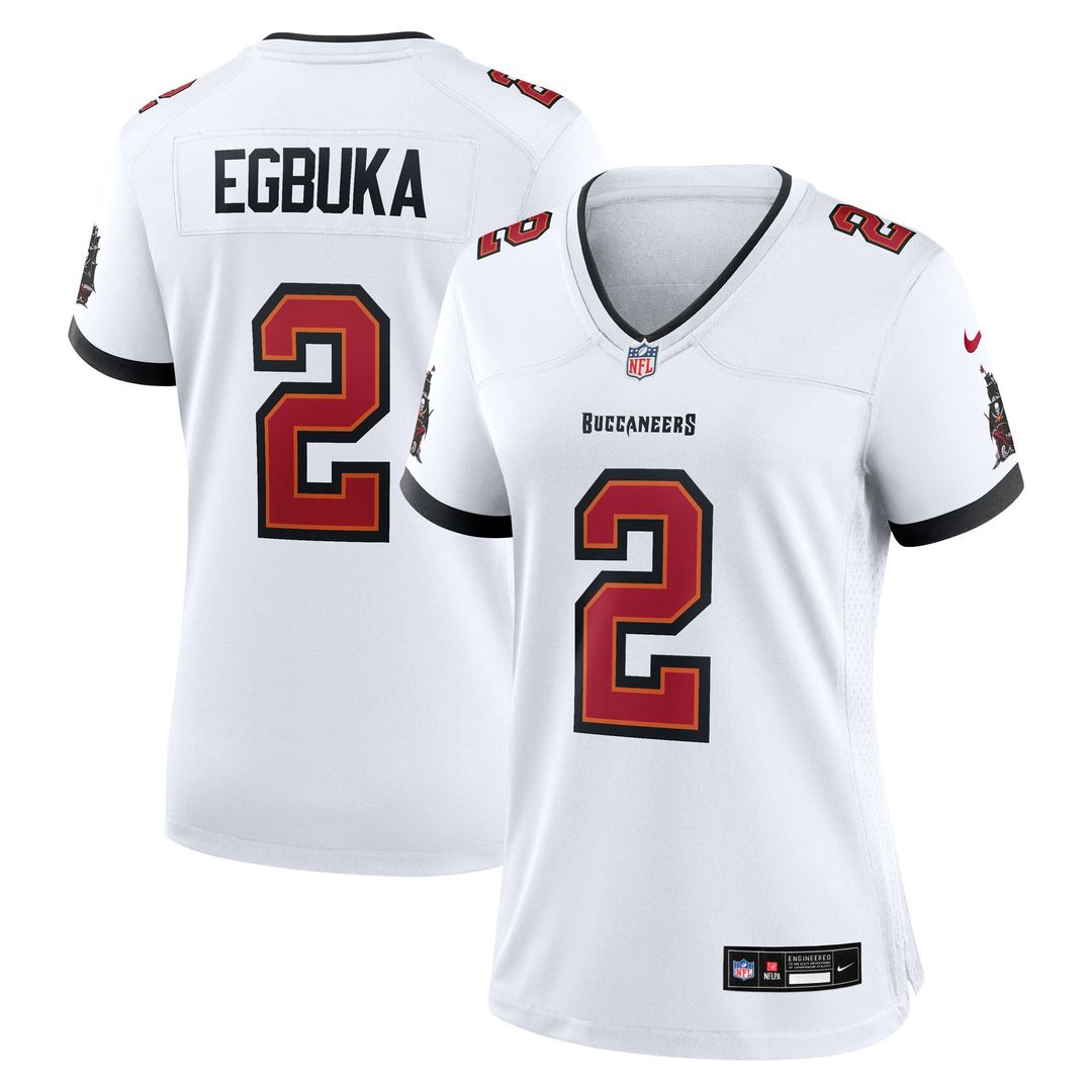 Emeka Egbuka Tampa Bay Buccaneers Women's Jersey - White