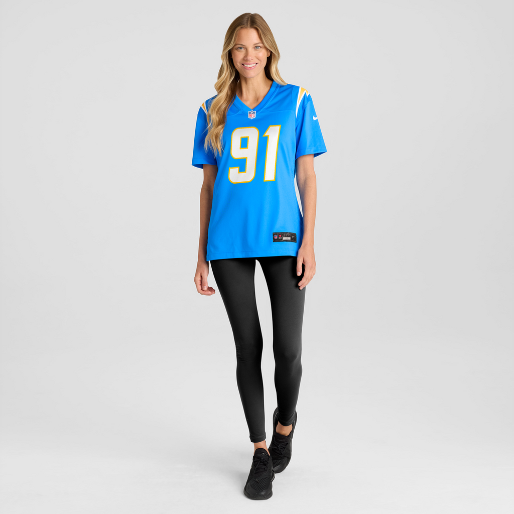 Nick Barrett Los Angeles Chargers Women's Team Jersey - Powder Blue