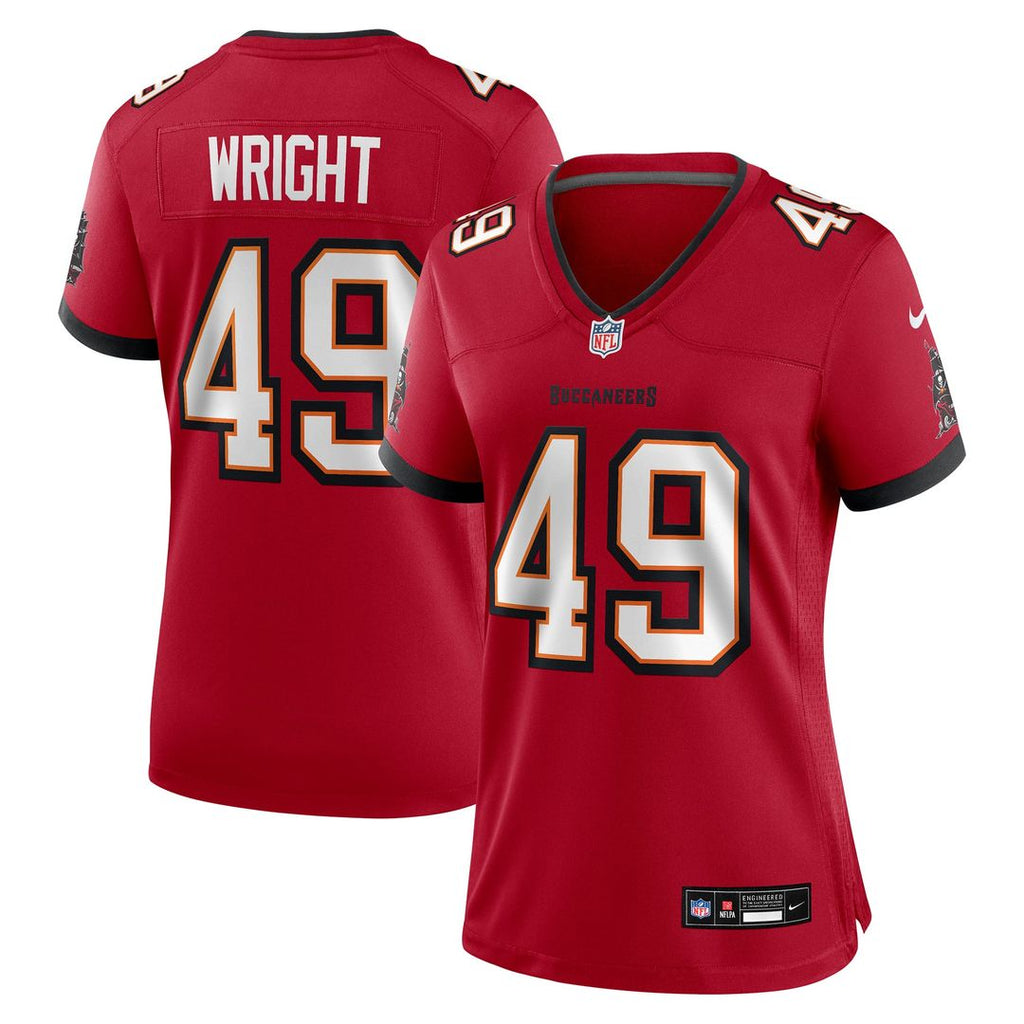 Owen Wright Tampa Bay Buccaneers Women's Team Jersey - Red