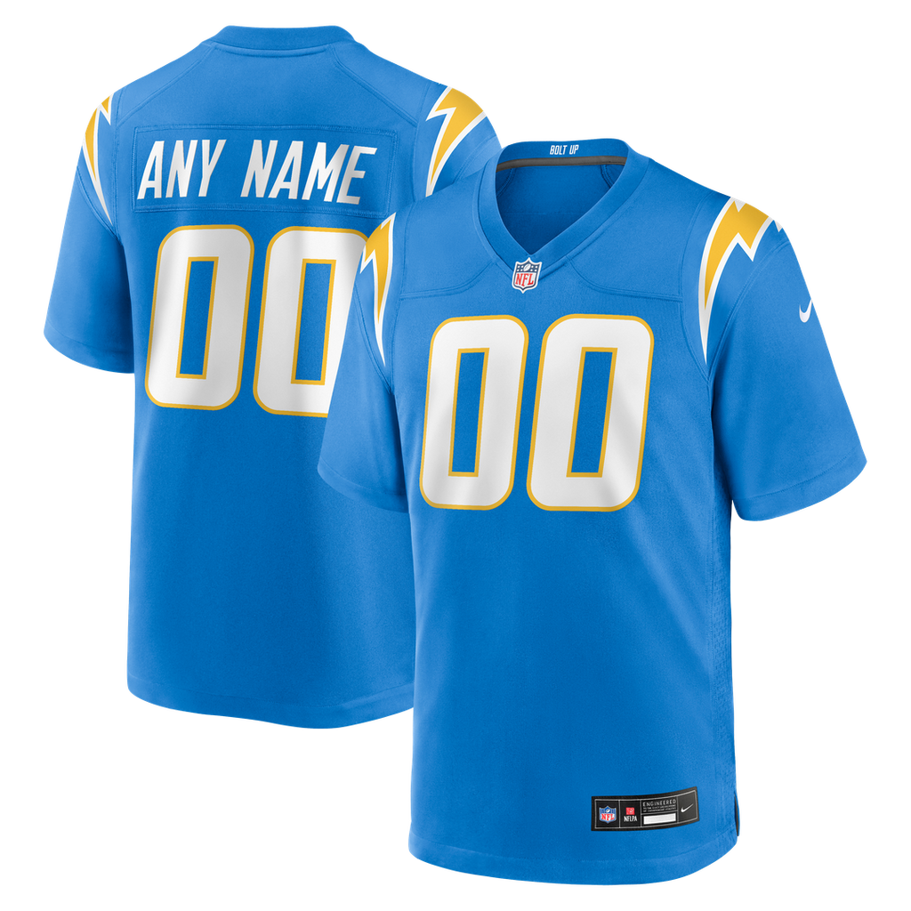 Los Angeles Chargers Custom Jersey - Powder Blue