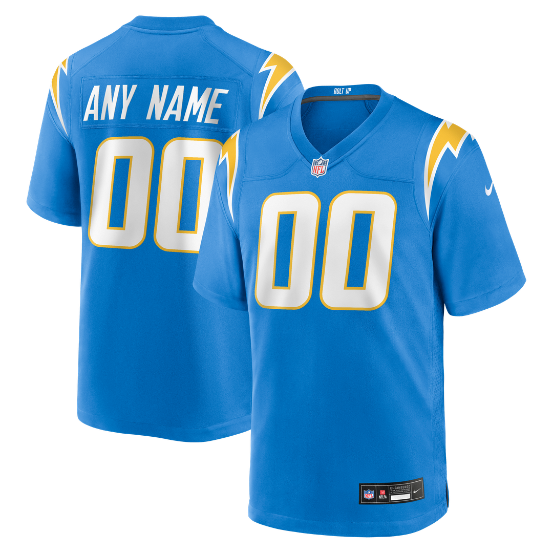 Los Angeles Chargers Custom Jersey - Powder Blue