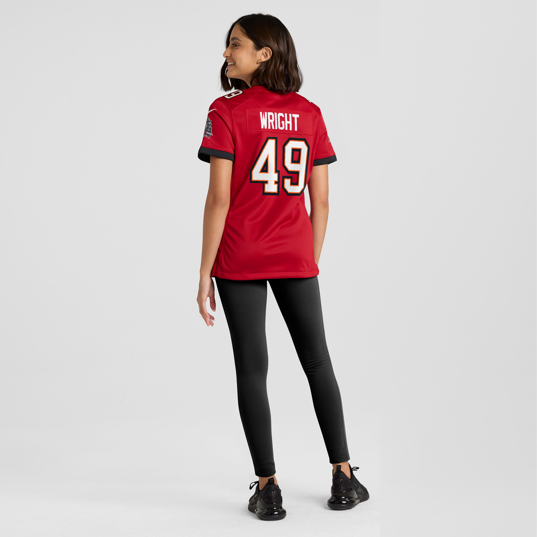 Owen Wright Tampa Bay Buccaneers Women's Team Jersey - Red