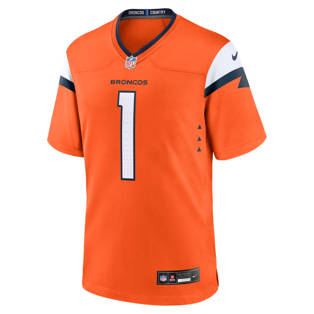 Denver Broncos #1 Dad Jersey - Orange