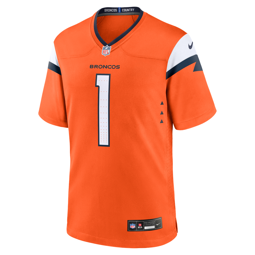Denver Broncos #1 Dad Jersey - Orange
