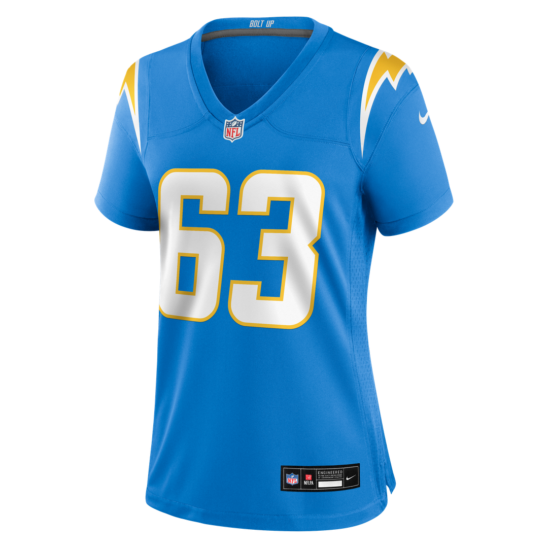 Tyler Biadasz Los Angeles Chargers Women's Team Jersey - Powder Blue