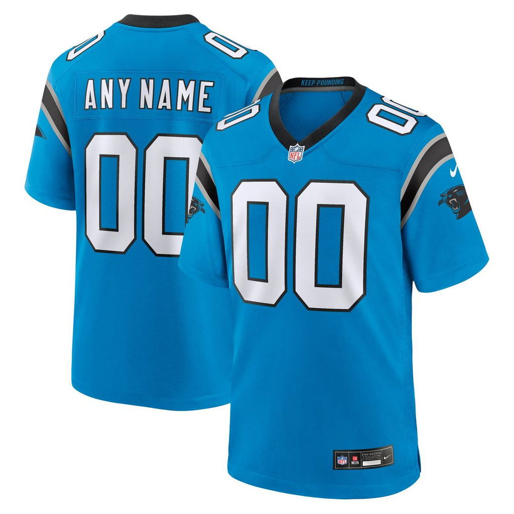 Carolina Panthers Alternate Custom Jersey - Blue