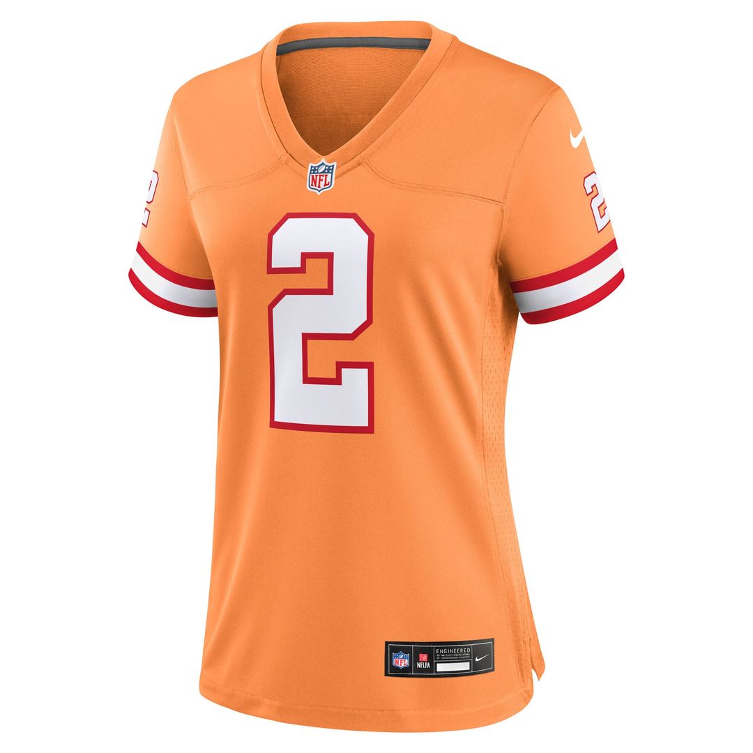 Emeka Egbuka Tampa Bay Buccaneers Women's Alternate 2 Jersey - Creamsicle