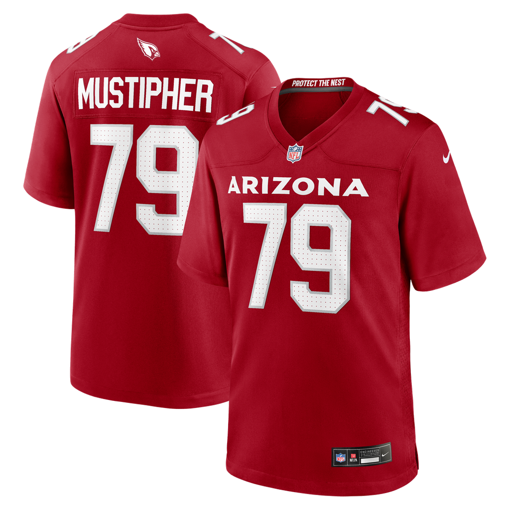 PJ Mustipher Arizona Cardinals Team Jersey - Cardinal