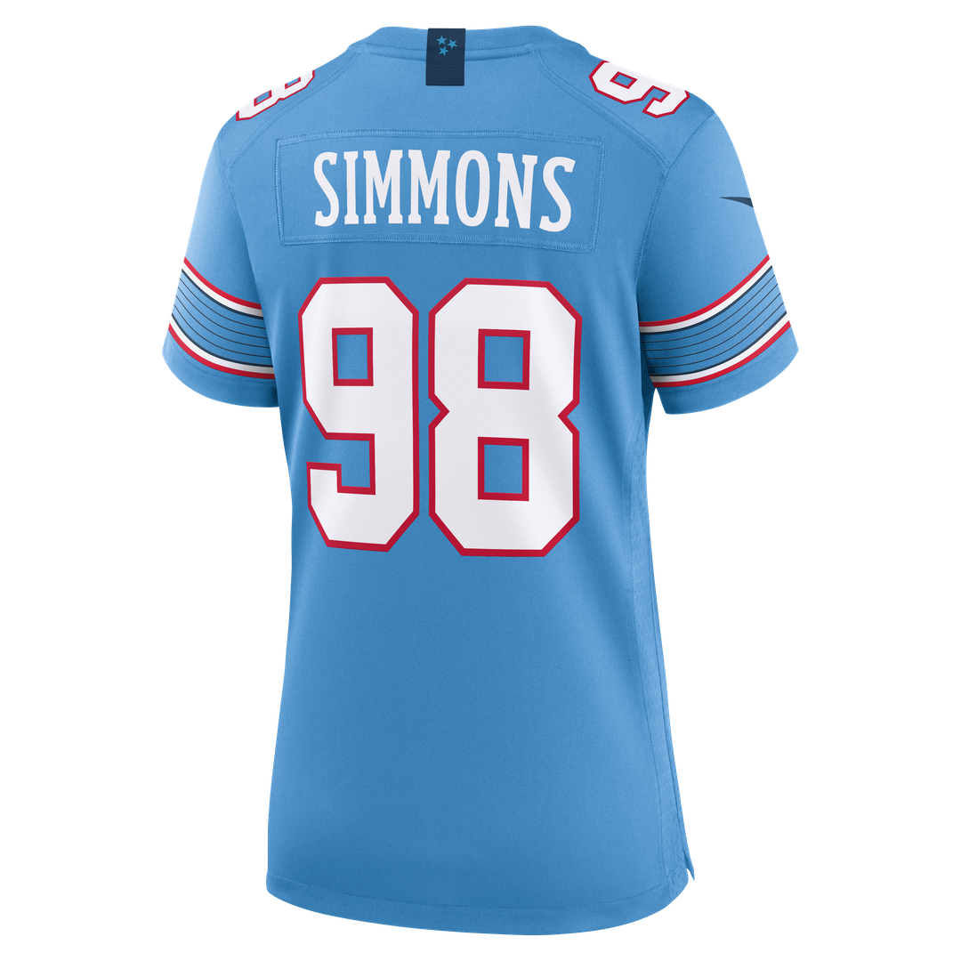 Jeffery Simmons Tennessee Titans Women's Jersey - White