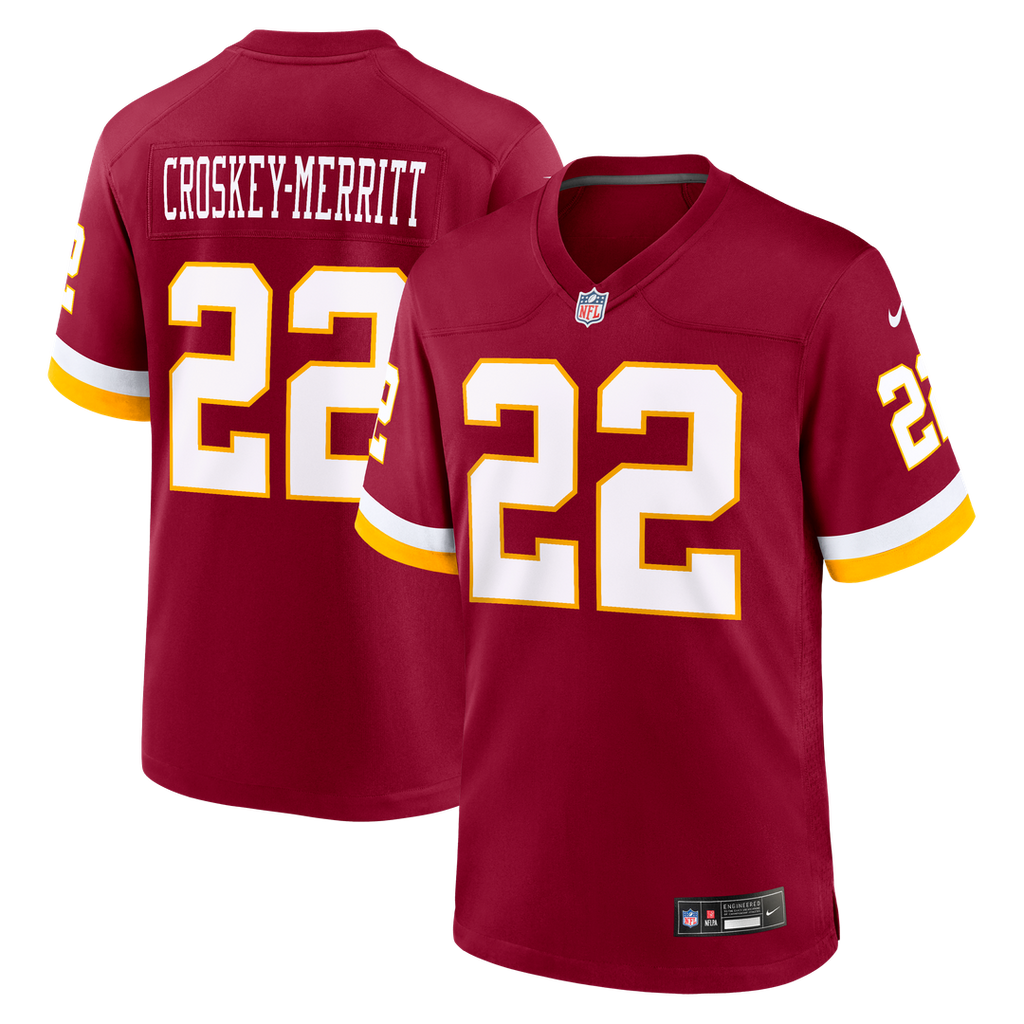 Jacory Croskey-Merritt Washington Commanders Jersey - Burgundy