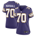 Jim Marshall Minnesota Vikings Women's Classic Retired Player Jersey - Purple