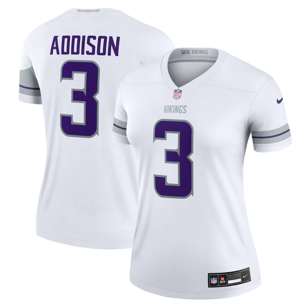 Addison Minnesota Vikings Women's Alternate Legend Player Performance Top - White