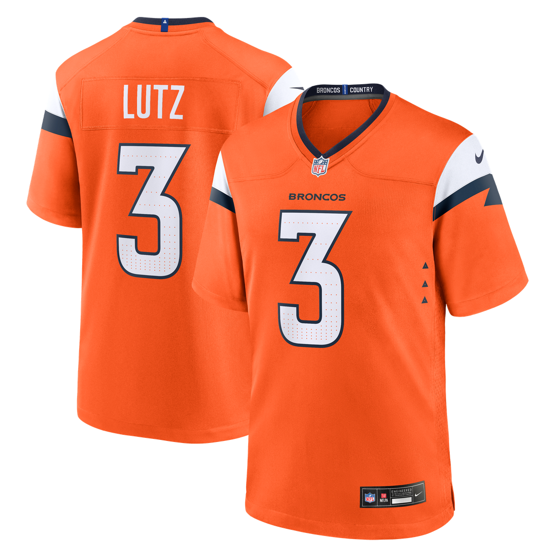 Wil Lutz Denver Broncos Team Jersey - Orange