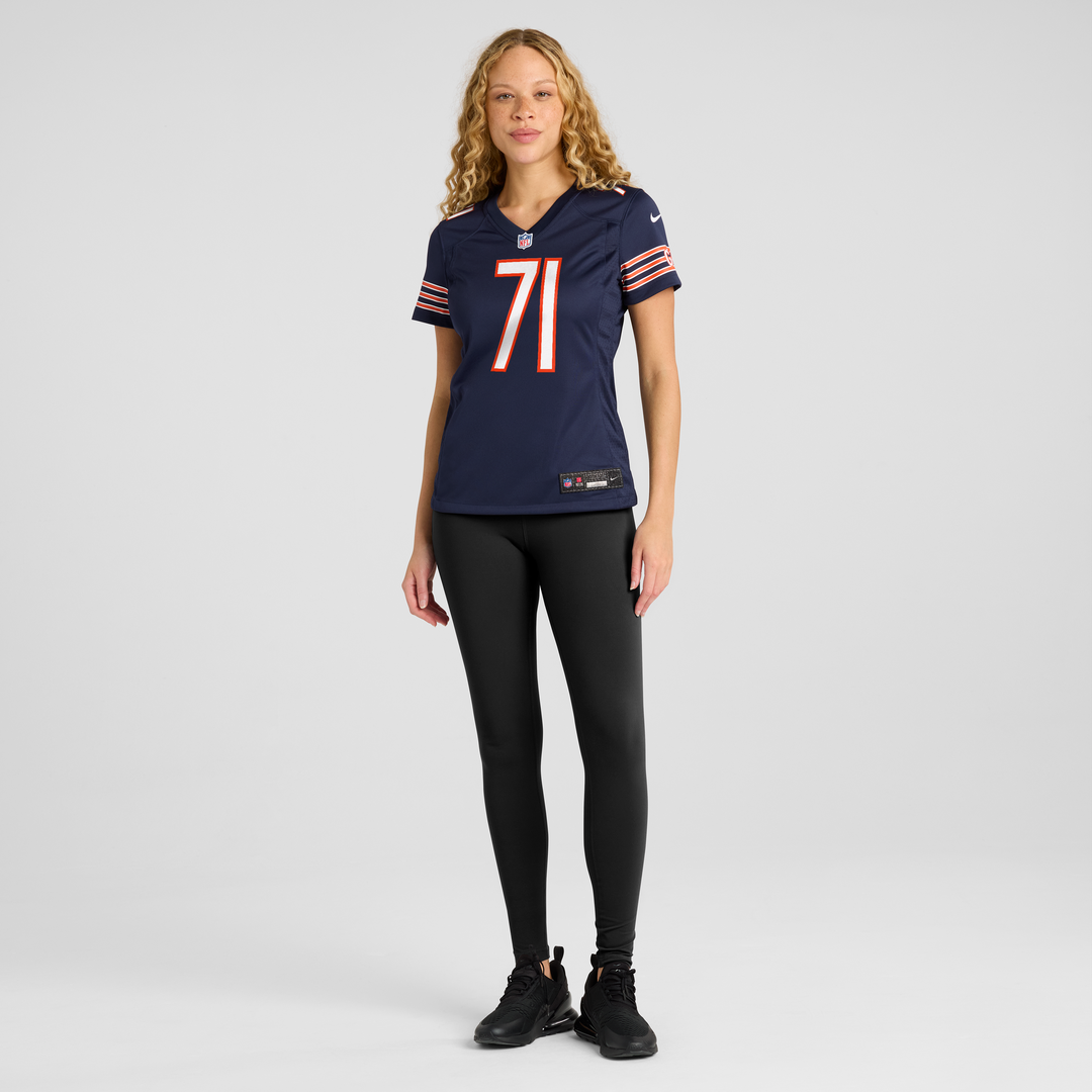 Jedrick Wills Jr. Chicago Bears Women's Team Jersey - Navy