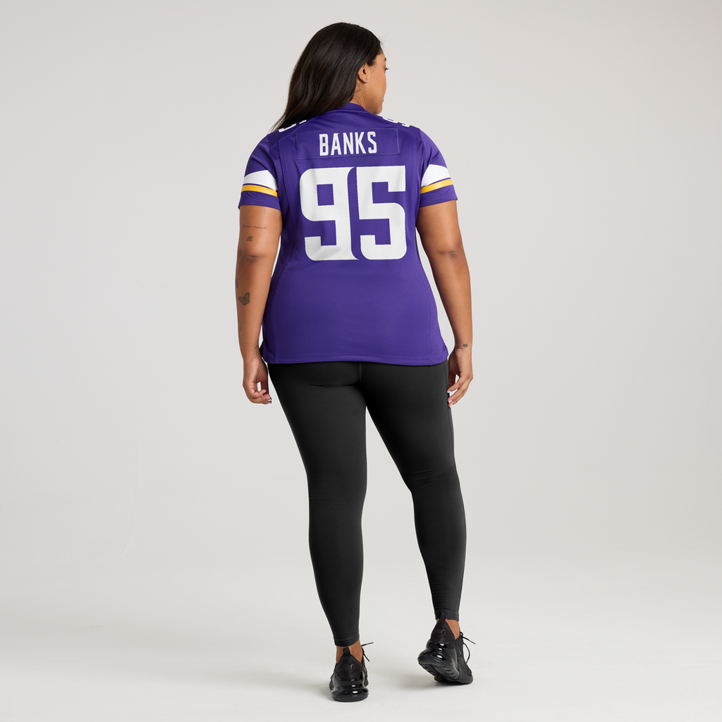 Caleb Banks Minnesota Vikings Women's Team Jersey - Purple