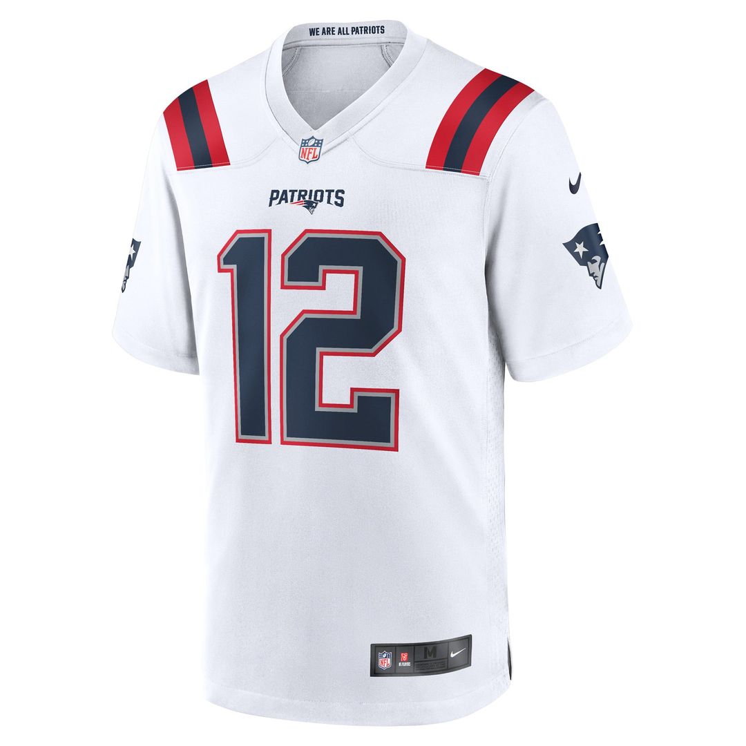Tom Brady New England Patriots Retired Jersey - White