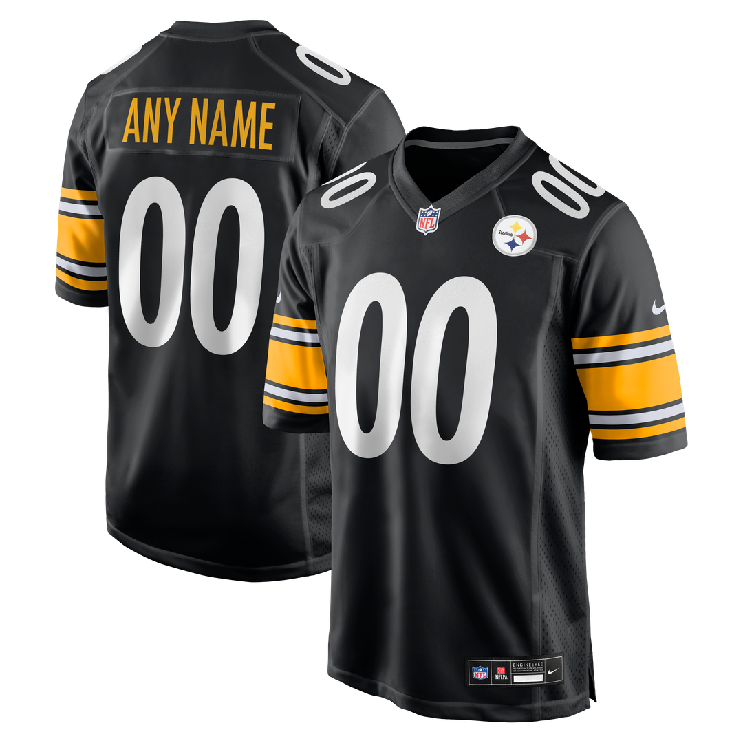 Pittsburgh Steelers Custom Jersey - Black