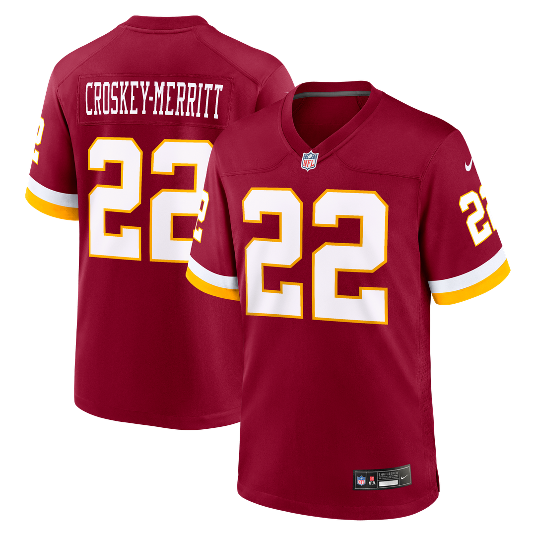 Jacory Croskey-Merritt Washington Commanders Game Championship Era Jersey - White