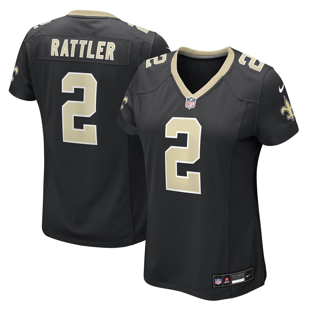 Spencer Rattler New Orleans Saints Women's Team Jersey - Black
