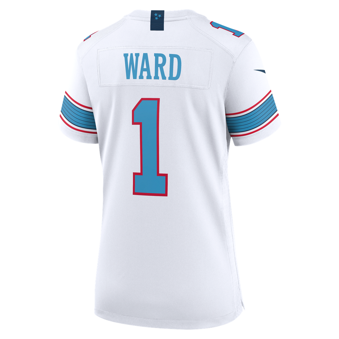 Cameron Ward Tennessee Titans Women's Jersey - White