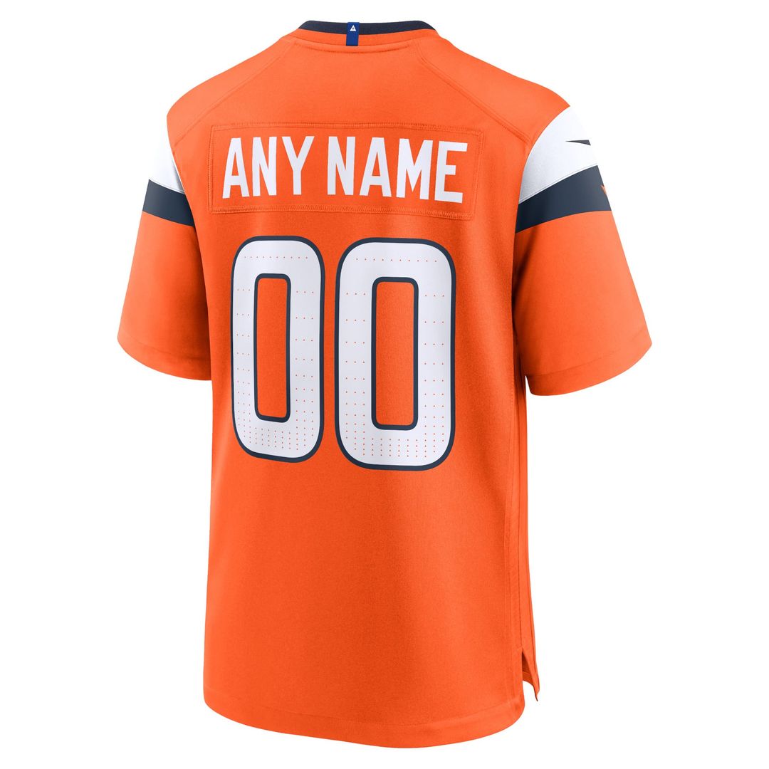 Denver Broncos Team Custom Jersey - Orange