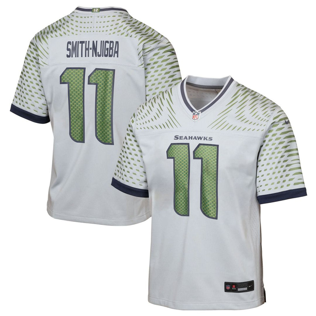 Jaxon Smith-Njigba Seattle Seahawks Youth Rivalries Collection Jersey - Gray