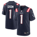 Number 1 Groom New England Patriots Jersey - Navy