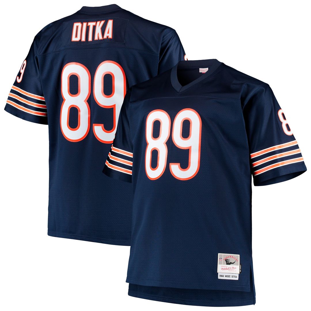 Mike Ditka Chicago Bears Big & Tall 1966 Retired Player Jersey - Navy
