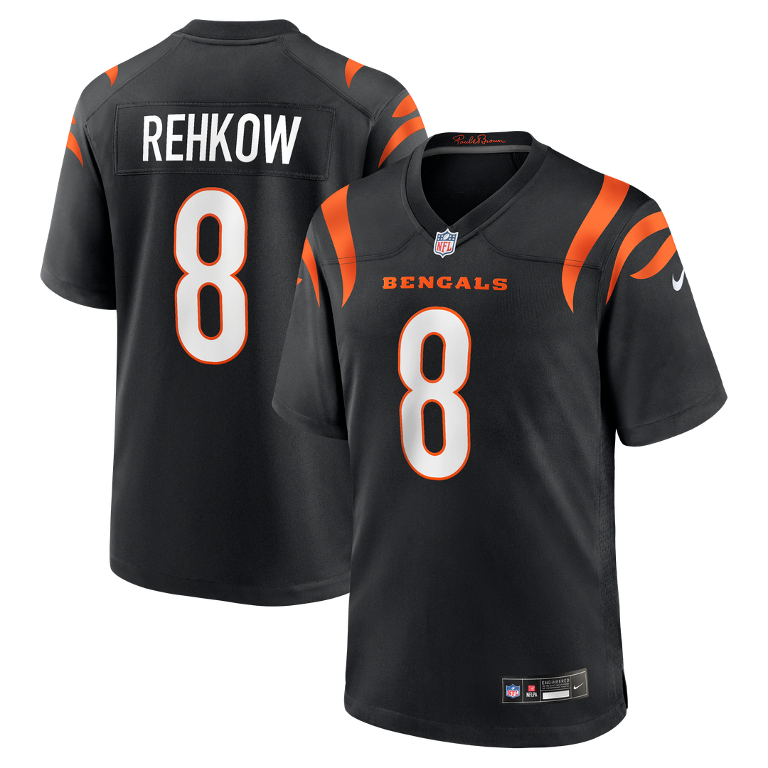 Ryan Rehkow Cincinnati Bengals Jersey - Black