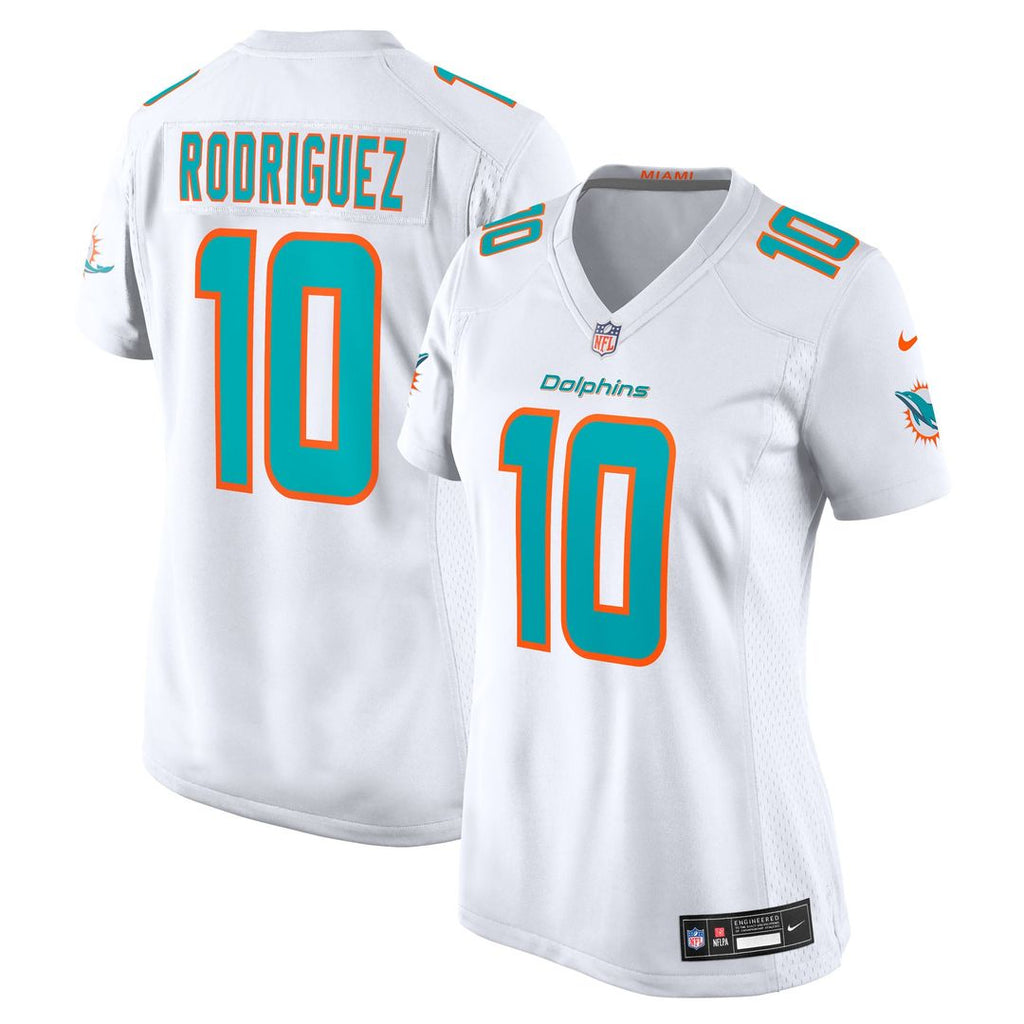 Jacob Rodriguez Miami Dolphins Women's Jersey - White
