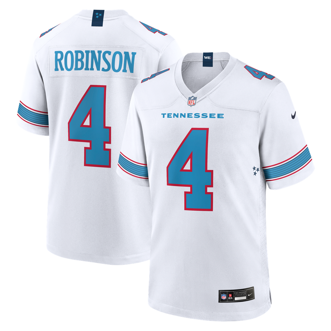 Wan'Dale Robinson Tennessee Titans Jersey - White
