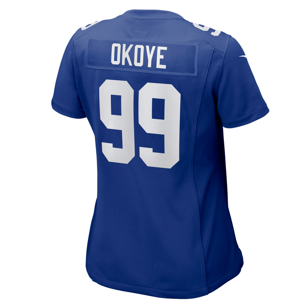 Basil Okoye New York Giants Women's Team Jersey - Royal