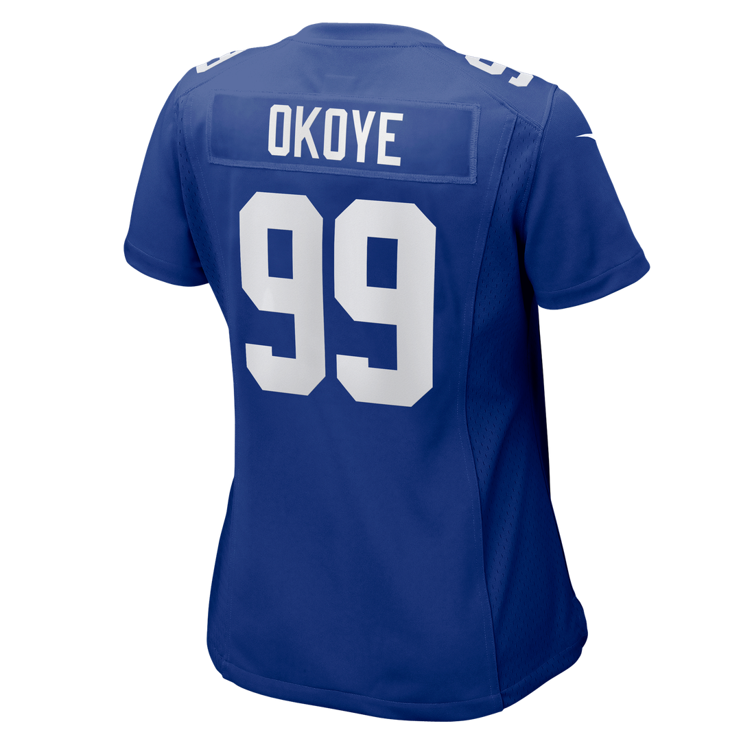 Basil Okoye New York Giants Women's Team Jersey - Royal
