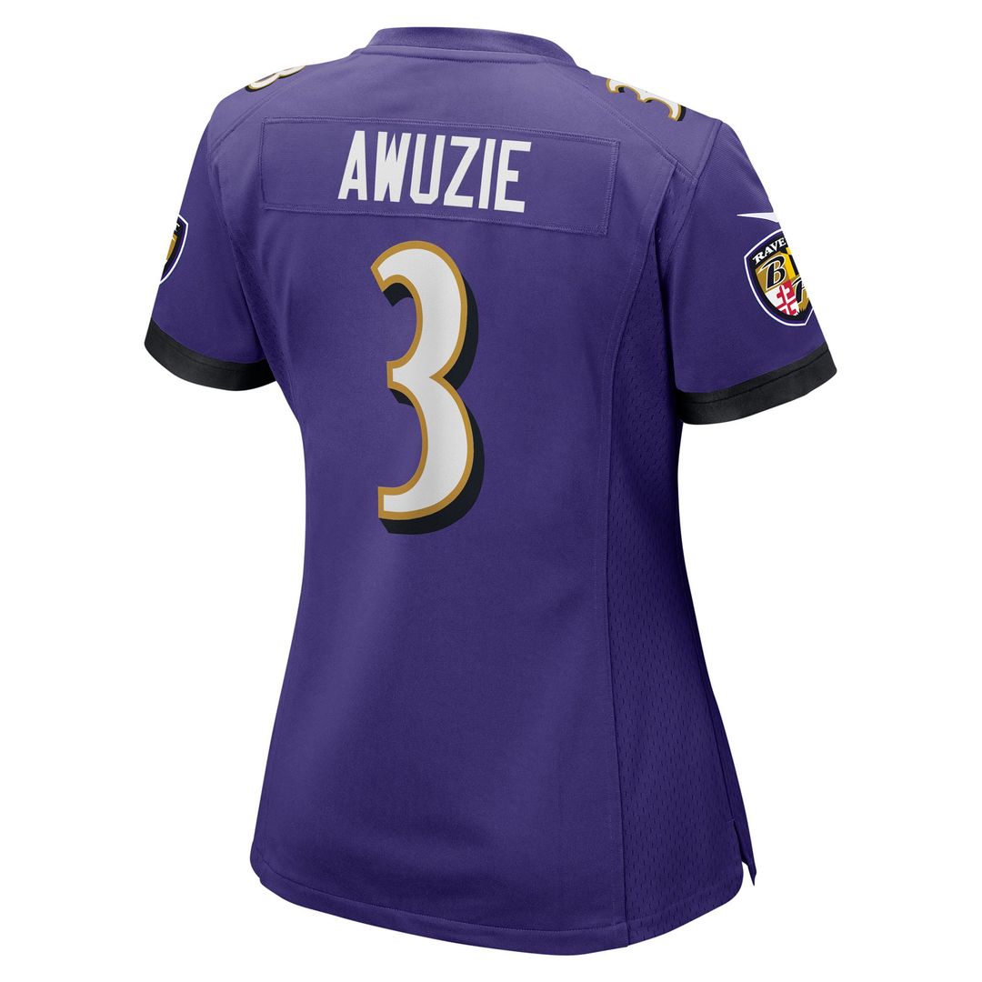 Chidobe Awuzie Baltimore Ravens Women's Team Jersey - Purple