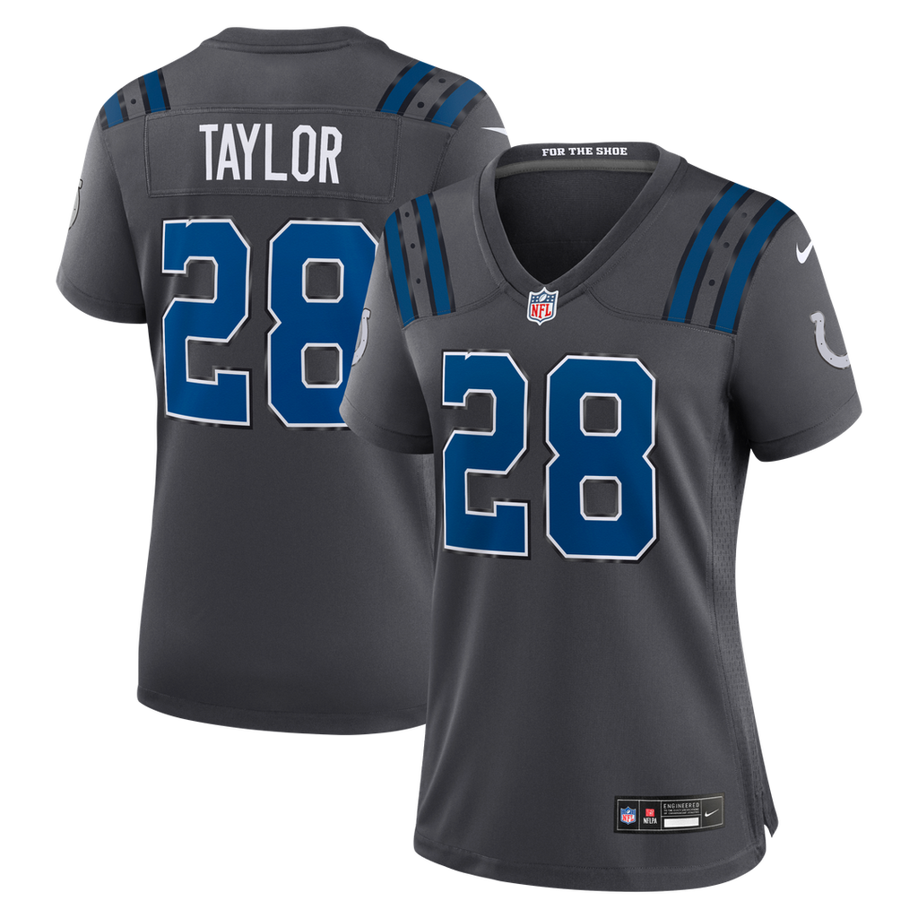 Jonathan Taylor Indianapolis Colts Women's 2026 Rivalries Collection Jersey - Anthracite