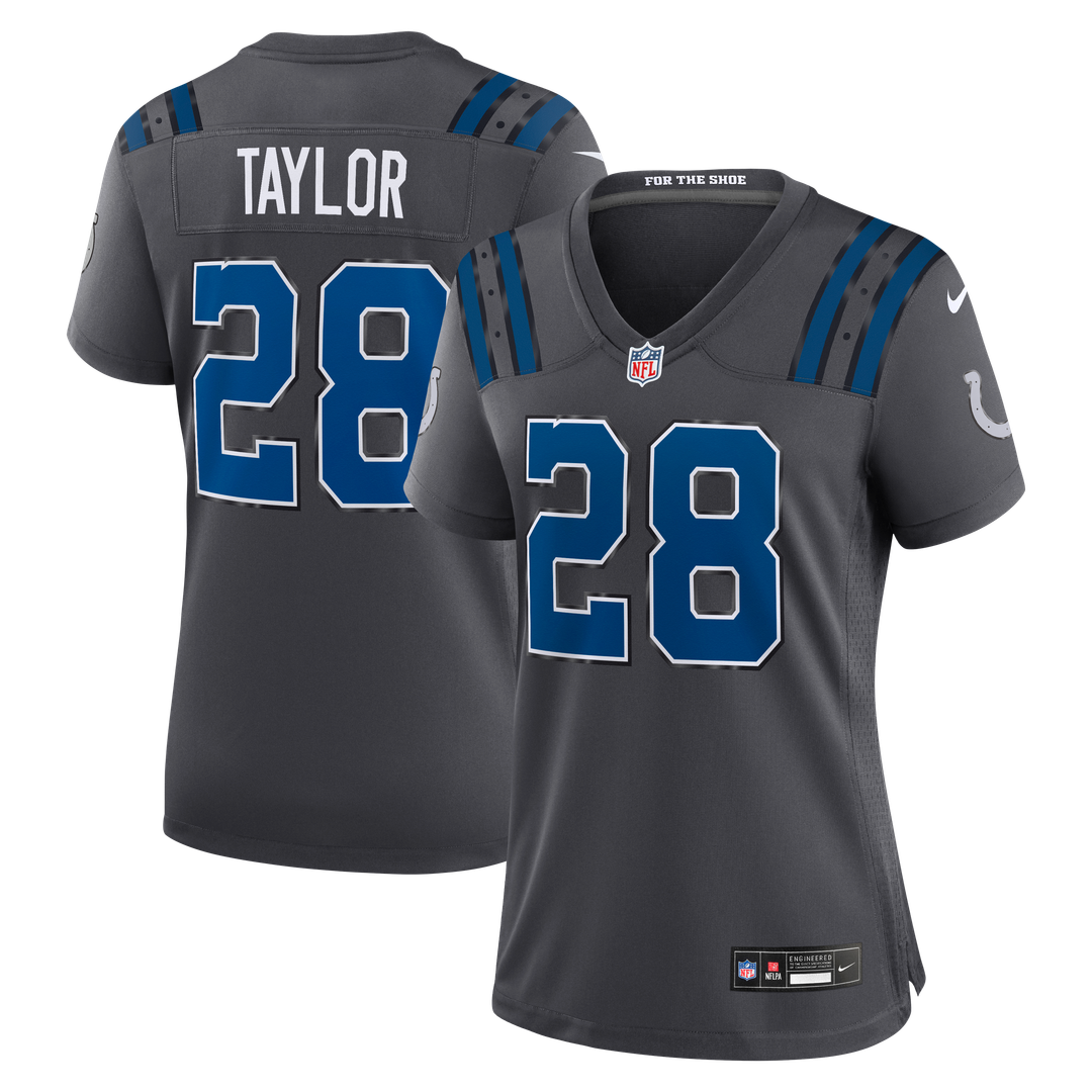 Jonathan Taylor Indianapolis Colts Women's 2026 Rivalries Collection Jersey - Anthracite