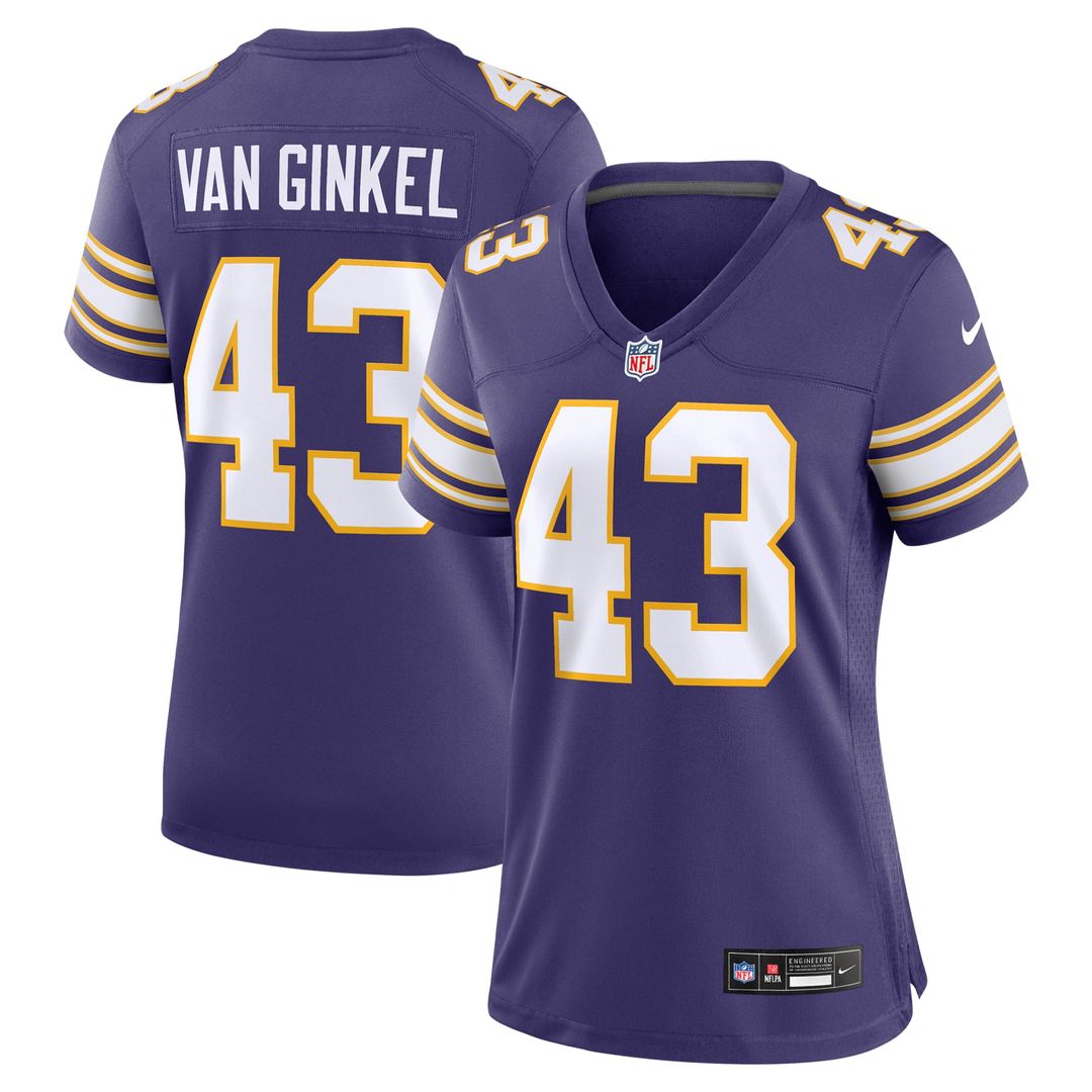 Andrew Van Ginkel Minnesota Vikings Women's Alternate Jersey - Purple