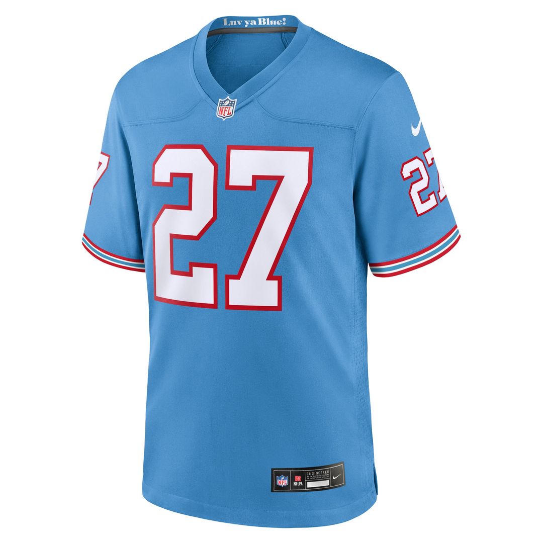 Eddie George Tennessee Titans Retired Player Alternate Jersey - Light Blue