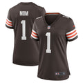 Number 1 Mom Cleveland Browns Women's Jersey - Brown