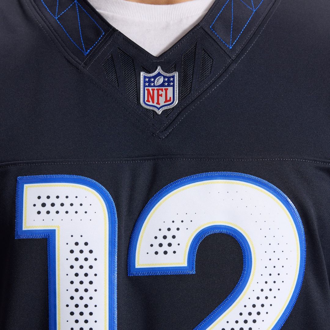 Puka Nacua Los Angeles Rams Rivalries Collection Stitched Jersey - Dark Blue