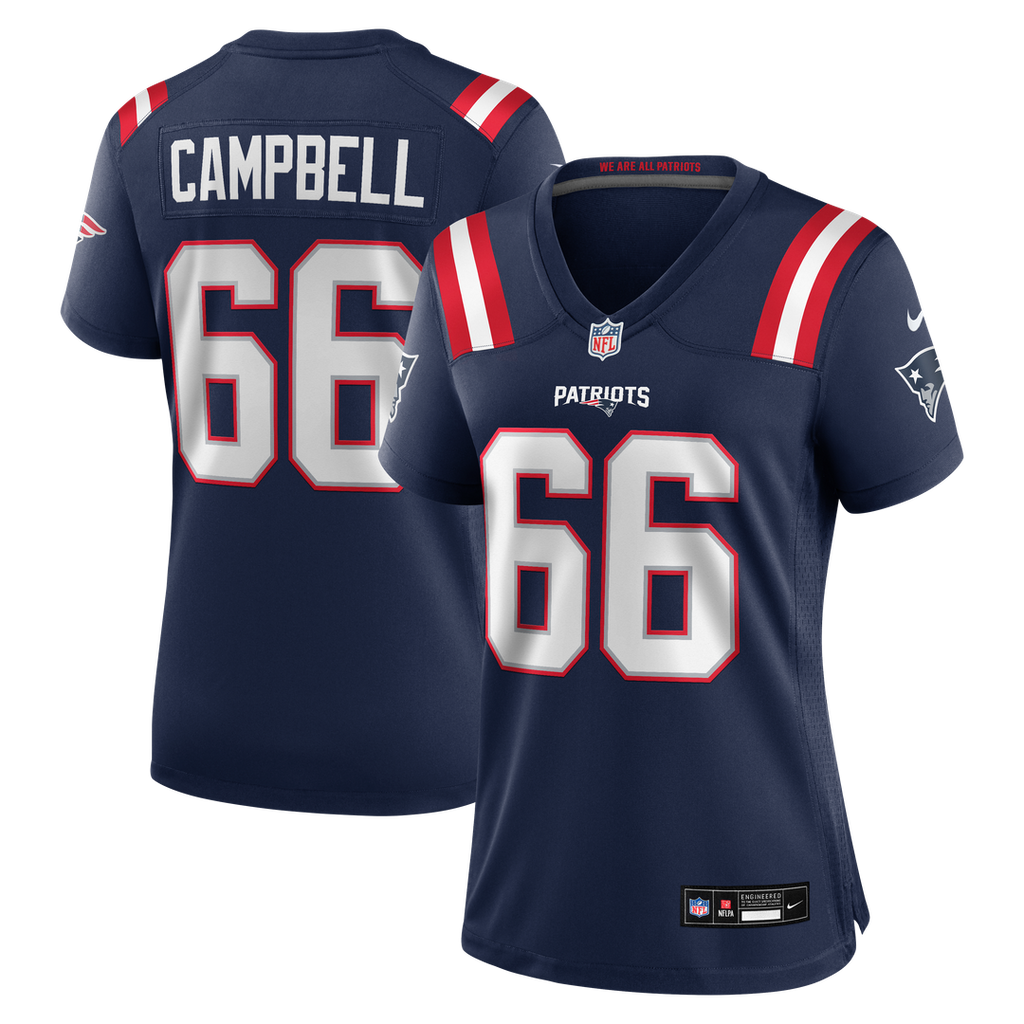 Will Campbell New England Patriots Women's Team Jersey - Navy