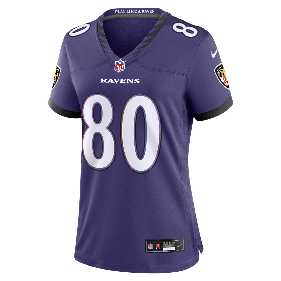 Durham Smythe Baltimore Ravens Women's Team Jersey - Purple