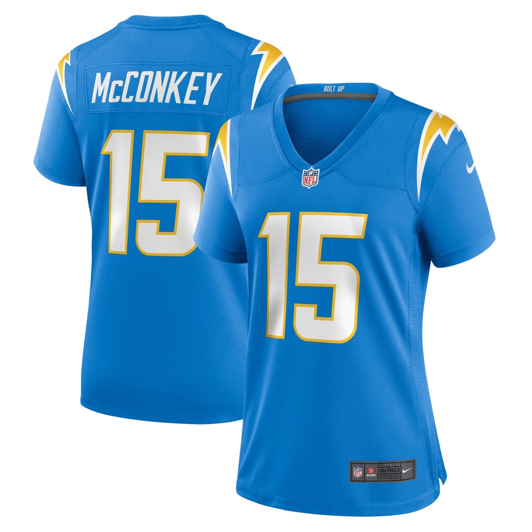 Ladd McConkey Los Angeles Chargers Women's Alternate Super Chargers Jersey - Navy