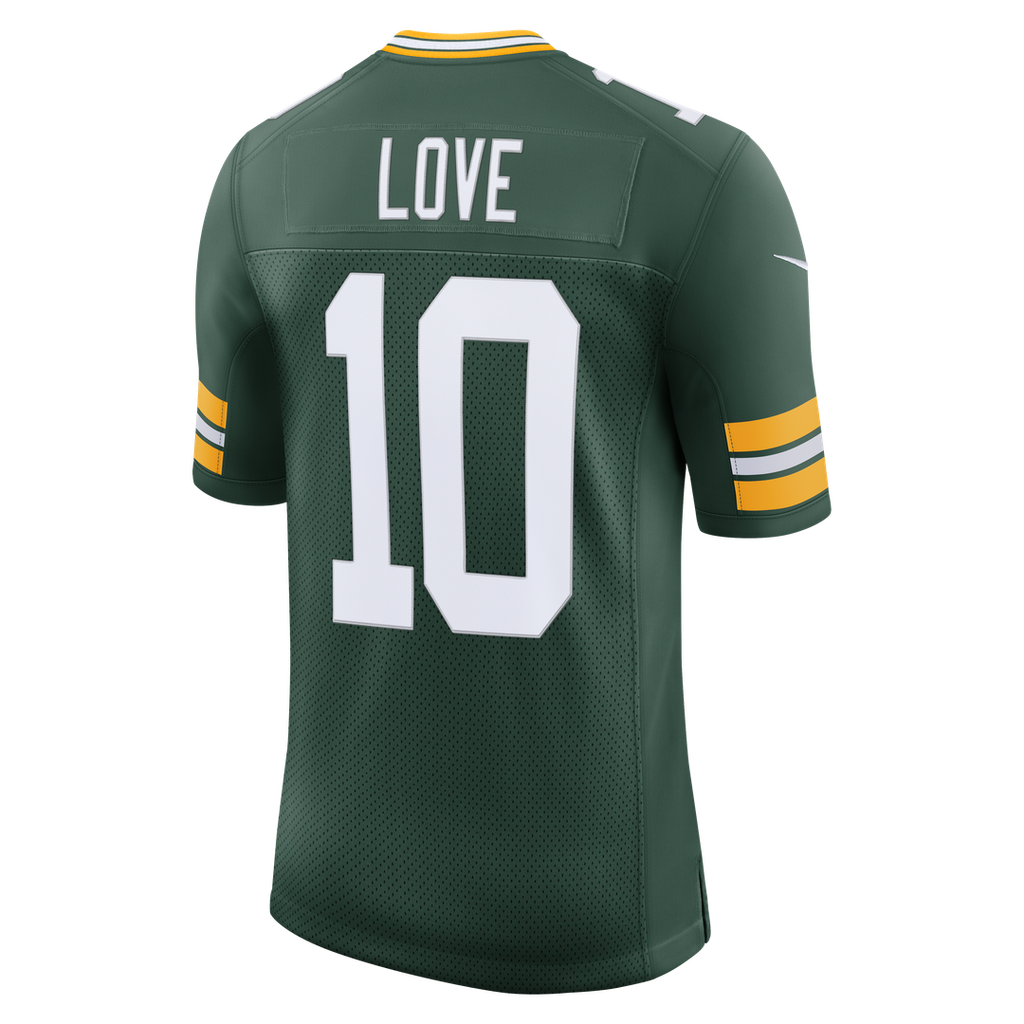 Love Green Bay Packers Stitched Jersey - Green