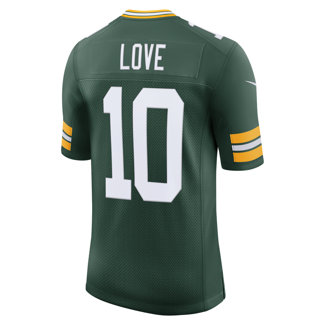 Love Green Bay Packers Stitched Jersey - Green