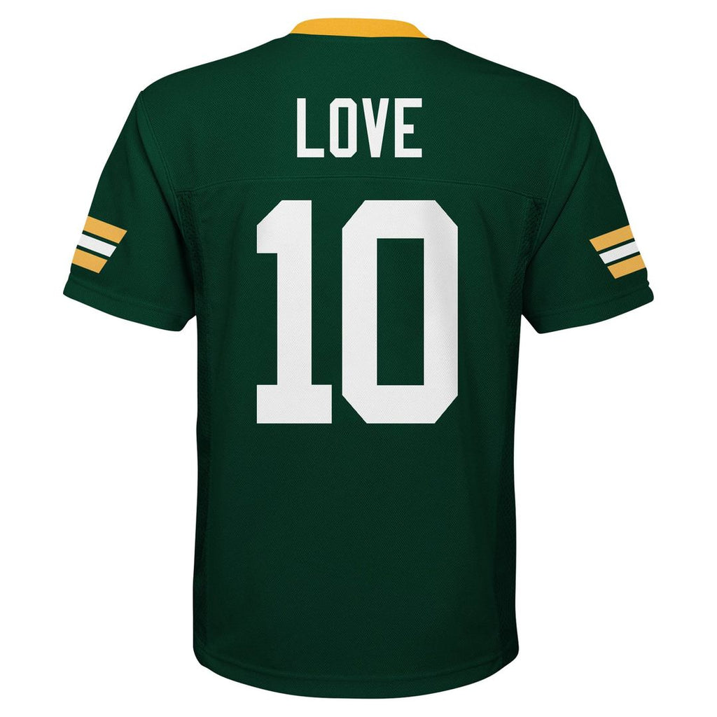 Love Green Bay Packers Youth Jersey - Green