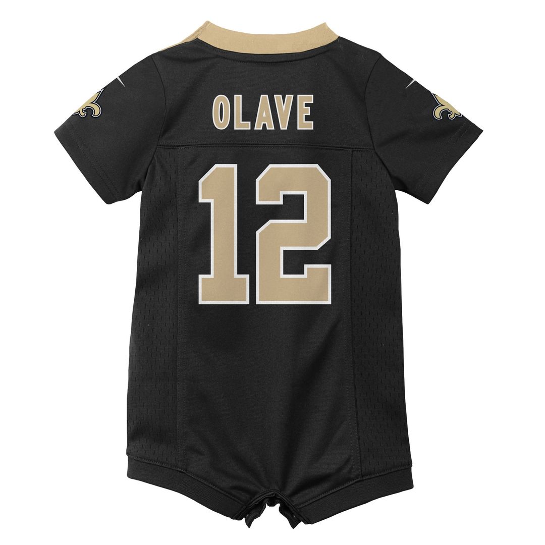 Chris Olave New Orleans Saints Newborn Romper Jersey - Black