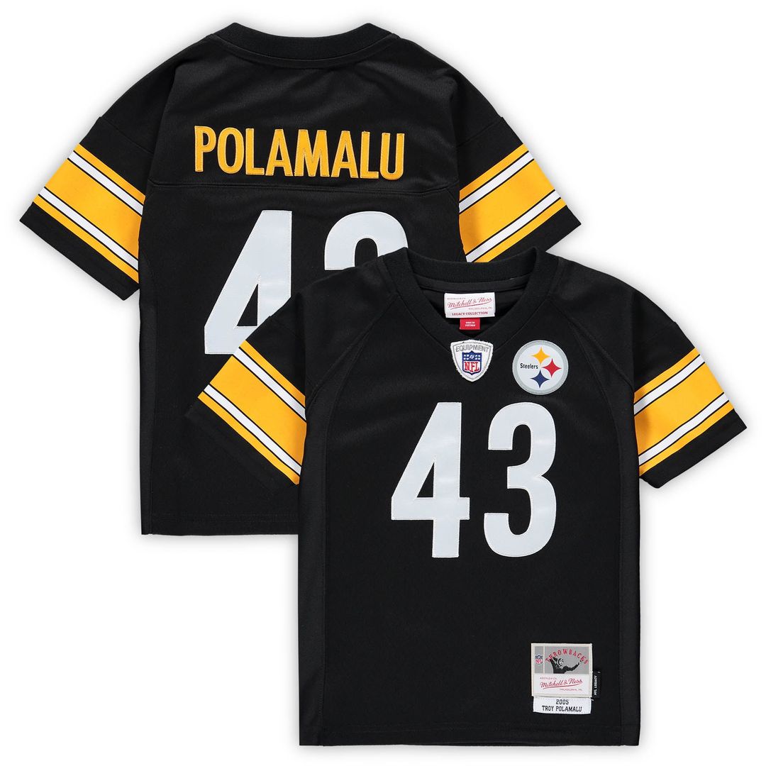 Troy Polamalu Pittsburgh Steelers Toddler 2005 Retired Legacy Jersey - Black
